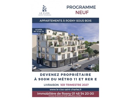 Vente Appartement Rosny-sous-bois Réf. 3469 - Slide 2