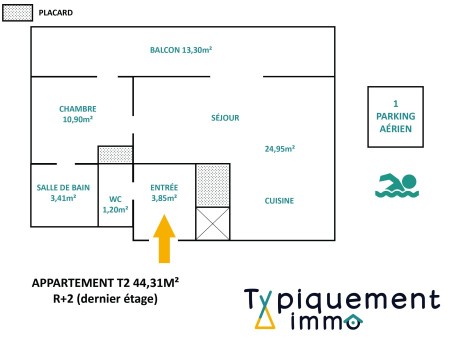 Vente appartement 113 990 €  Leguevin