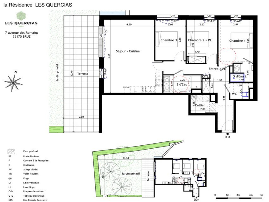 Vente Appartement 89m² 4 Pièces à Bruz (35170) - Cogir Immobilier