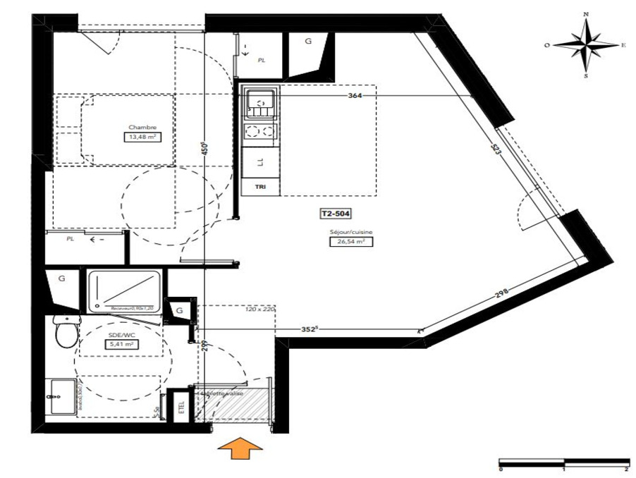 Vente Appartement 45m² 2 Pièces à Rennes (35000) - Cogir Immobilier