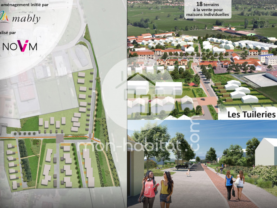 Vente Terrain 596m² à Roanne (42300) - Mon-Habitat.Com