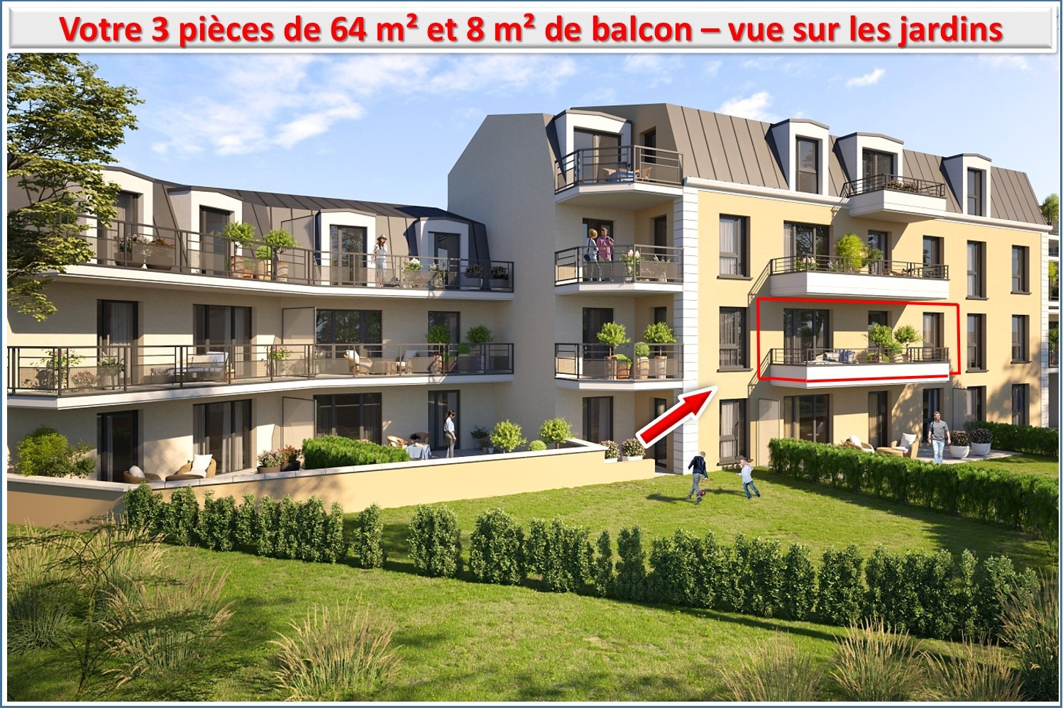 Appartement 327 000 €  Réf. AVS1887 Savigny sur Orge