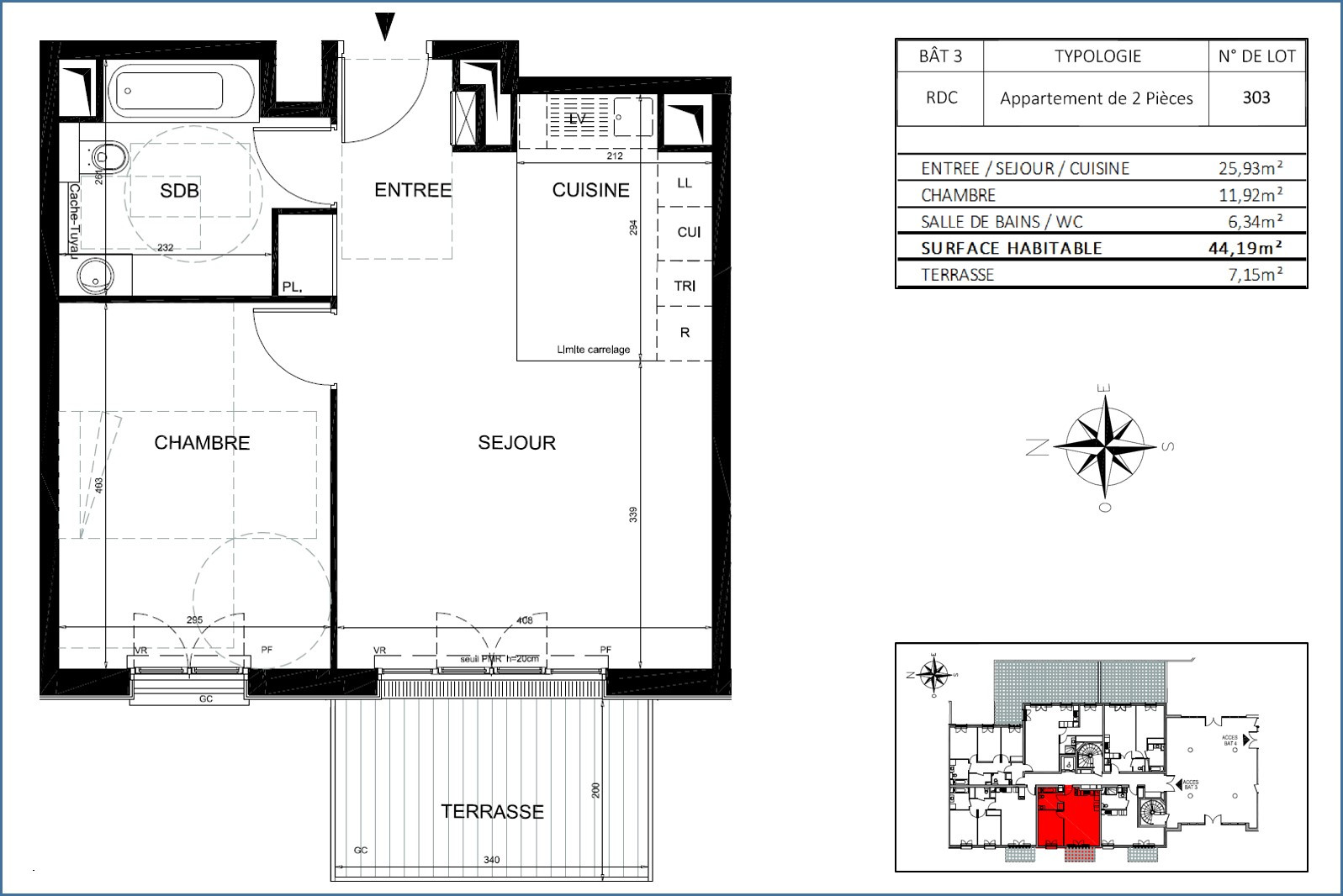 Neuf 331 000 €  Réf. AVS2210 Chatenay Malabry