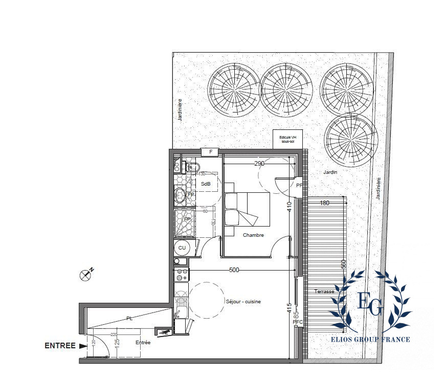 Appartement sur Montpellier ; 204 000 €  ; A vendre Réf. 1173-ELIOSGROUP1_1173