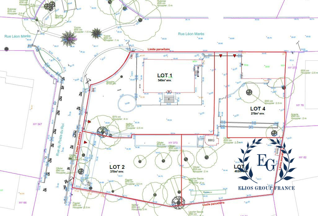 Terrain 245 000 € sur Montpellier (34000) - Réf. 1217-ELIOSGROUP1_1217